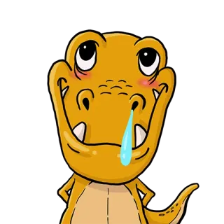 😚 Krokodil, Cartoon, Niedlich, Emoji, Sticker, Animation whatsapp sticker