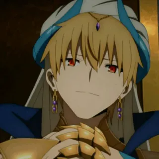 ✨ Gilgamesh Fate anime, king, golden, arrogant telegram sticker