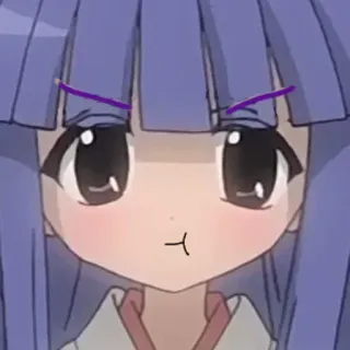 😡 Anime, Dibujos animados, Lindo, Chica, Personaje telegram sticker