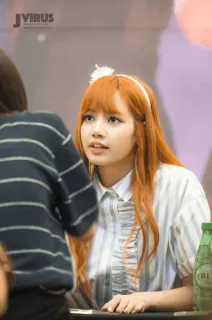 🍁 Lisa K-pop, Blackpink, cantante, celebrità, donna, ritratto telegram sticker