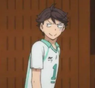 🏐 Oikawa Tooru Haikyuu!! anime, haikyuu, oikawa tooru, sports anime, volleyball, character telegram sticker