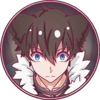 🦇 anime, con trai, dễ thương, kawaii, chân dung telegram sticker