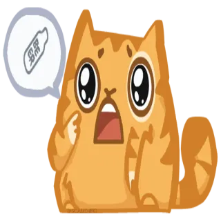 🍺 38.8 cat, cartoon, thermometer, sick, fever, worried telegram sticker