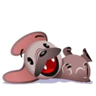 😀 cão, animal, desenho animado, brincalhão, animal de estimação telegram sticker