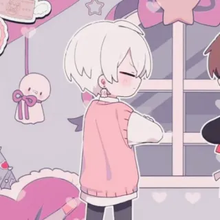 🍄 Аниме, Мультфильм, Милый, Каваий, Иллюстрация, Манга telegram sticker
