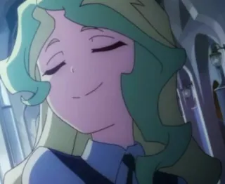 😌 Diana Cavendish Little Witch Academia Anime, Cartone animato, Strega, Magia, Ragazza, Diana Cavendish telegram sticker