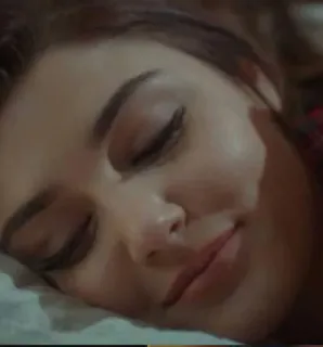 😴 sleeping, woman, face, peaceful, dream telegram sticker