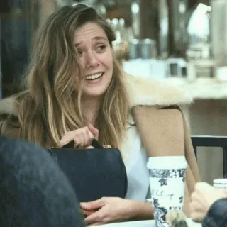 🧚‍♀️ Elizabeth Olsen actress, elizabeth olsen, woman, celebrity, cafe telegram sticker