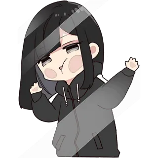 😵‍💫 Anime, Gadis, Kartun, Karakter, Stiker, Lucu, Manga whatsapp sticker