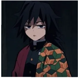 🌊 Giyu Tomioka Demon Slayer Аниме, Гию Томиока, Клинок, рассекающий демонов, Персонаж telegram sticker