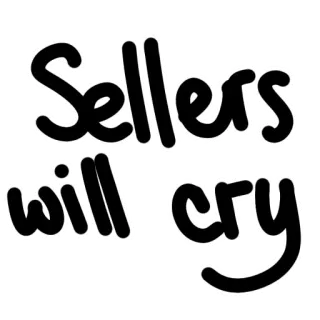 😭 Sellers will cry sarcastique, drôle, vendeurs, pleurer, humour telegram sticker