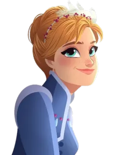 👸 Anna Frozen Анна, Холодное сердце, Дисней, принцесса, мультфильм telegram sticker