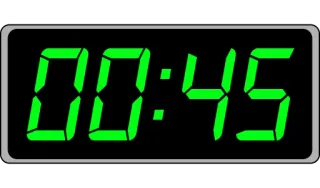 📟 00:45 time, clock, numbers, digital, green telegram sticker