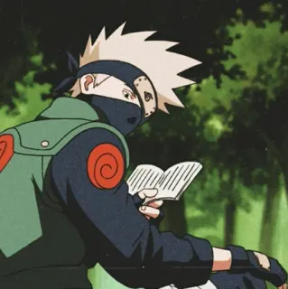 😶 Kakashi Hatake Naruto Anime, Mangá, Kakashi, Naruto, Ninja, Lendo, Personagem telegram sticker