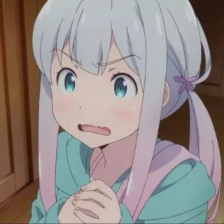 😨 Izumi Sagiri Eromanga Sensei アニメ, マンガ, 可愛い, 女の子, 和泉紗霧, エロマンガ先生 telegram sticker