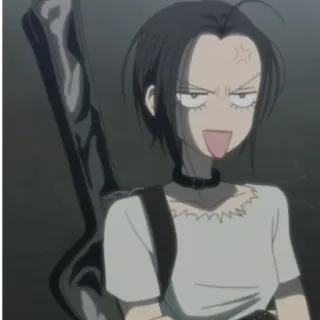 😠 Nana Osaki Nana Anime, Giận dữ, Lưỡi, Guitar, Punk, Nhân vật, Hoạt hình telegram sticker