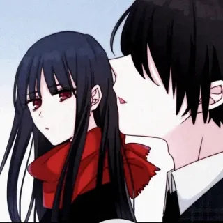 🔸 anime, girl, woman, whisper, conversation, manga telegram sticker