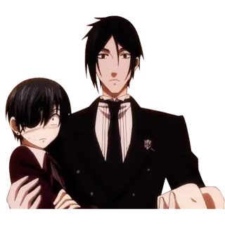 😳 Ciel Phantomhive Black Butler Anime, Manga, Ciel Phantomhive, Sebastian Michaelis, Black Butler telegram sticker