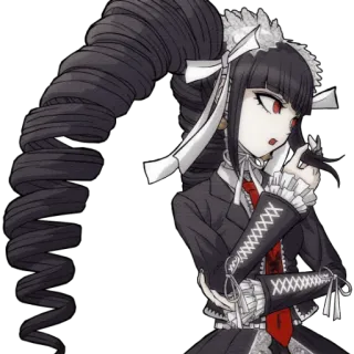😒 Celestia Ludenberg Danganronpa anime, gothic, elegant, dr1, gambler telegram sticker
