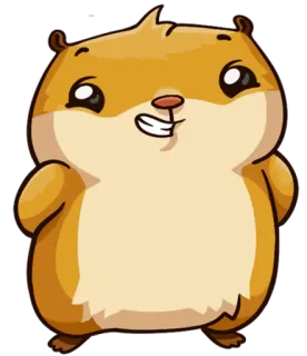 😏 Hamster, Tier, süß, Cartoon, Nagetier, Haustier, Säugetier telegram sticker