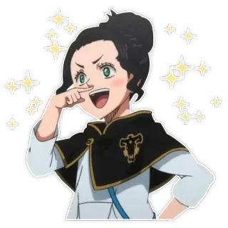 🤩 Vanessa Enoteca Black Clover anime, manga, character, funny, cute, black clover telegram sticker