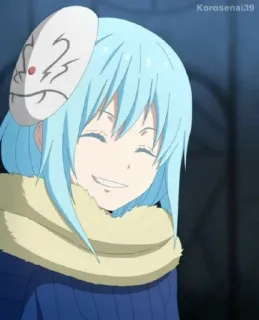 🌟 Rimuru Tempest That Time I Got Reincarnated as a Slime アニメ, マンガ, 異世界, スライム, リムル＝テンペスト whatsapp sticker
