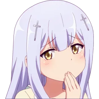 😶 Raphael White Gabriel Dropout Anime, Fille, Mignon, Triste, Raphael White, Gabriel Dropout whatsapp sticker