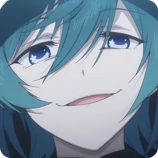 🤪 animé, suffisant, femme, personnage, sourire narquois telegram sticker