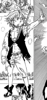 😐 Meliodas Seven Deadly Sins anime, manga, battle, sword telegram sticker