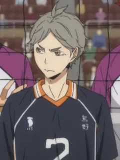 😖 Sugawara Koushi Haikyuu!! Anime, Haikyuu, Sugawara, Koushi, Volley-ball, Personnage, Manga telegram sticker