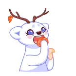 🍊 animal, criatura, kawaii, lindo, dibujos animados, adorable, caprichoso telegram sticker