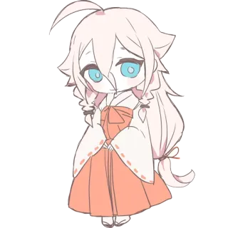 😊 アニメ, マンガ, キャラクター, ちびキャラ, かわいい telegram sticker