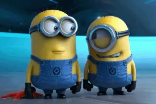 😐 Minions Despicable Me minions, cartoon, funny, cute, yellow, despicable me telegram sticker