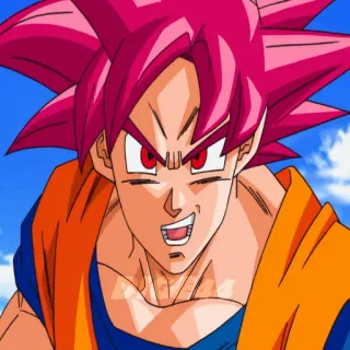 😠 Goku Dragon Ball goku, dragon ball, anime, super saiyan, dessin animé telegram sticker