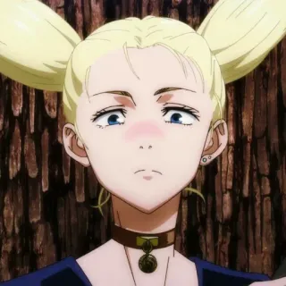 🧹 アニメ, 女の子, 金髪, キャラクター, 漫画 telegram sticker