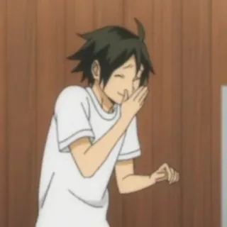 🍙 Yamaguchi Tadashi Haikyuu!! anime, haikyuu, yamaguchi, tadashi, smile, shy telegram sticker