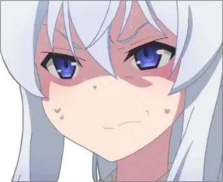 😰 Anime, Mädchen, Ausdruck, Süß telegram sticker
