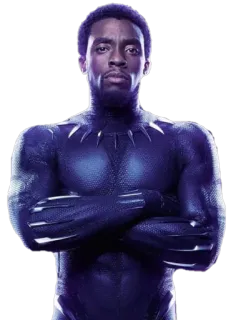 😤 Black Panther Black Panther, Marvel, Super-héros, Wakanda, Chadwick Boseman telegram sticker