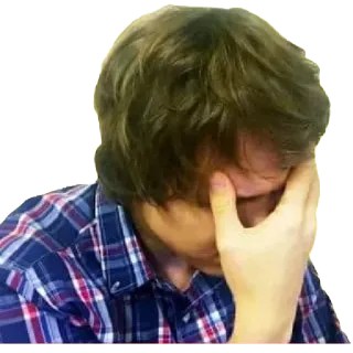 🙈 smutny, sfrustrowany, facepalm, rozczarowany, zdenerwowany telegram sticker