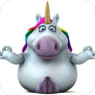 🫥 unicorn whatsapp sticker