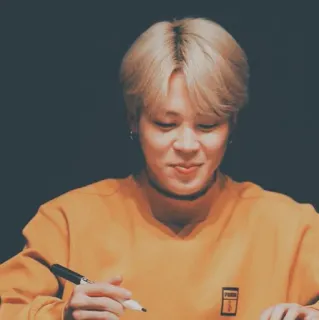 🎻 Jimin K-pop, penyanyi, idola, laki-laki, rambut pirang, orang telegram sticker