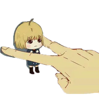 😰 Аниме, Манга, Персонаж, Арт, Чиби, Иллюстрация telegram sticker