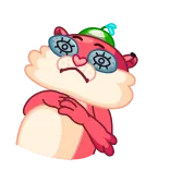 😴 adesivo, hamster, fofo, desenho animado whatsapp sticker