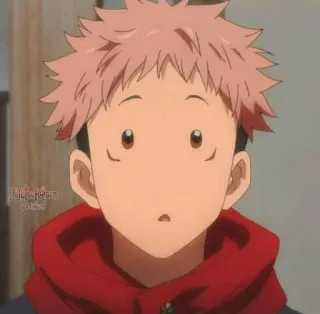 😶 Yuji Itadori Jujutsu Kaisen 애니메이션, 만화, 카툰, 캐릭터, 주술회전 whatsapp sticker