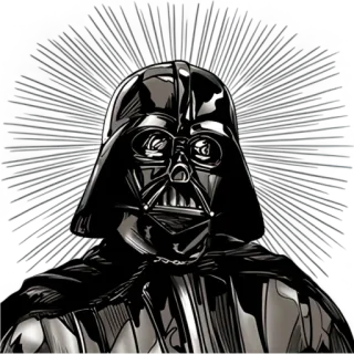 😠 Darth Vader Star Wars Darth Vader, Star Wars, cattivo, fantascienza, elmetto, personaggio telegram sticker