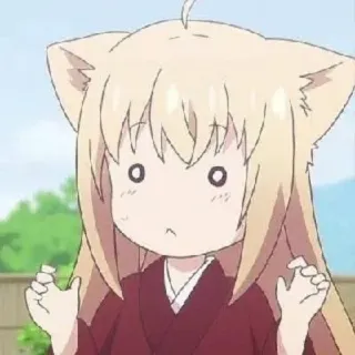 🍒 anime, kawaii, cat girl, neko, cute, chibi telegram sticker