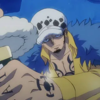 🩺 Trafalgar Law One Piece Anime, One Piece, Trafalgar Law, Charakter telegram sticker