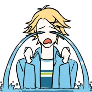 😭 泣く, 悲しい, アニメ, 漫画, 感情, イライラ telegram sticker