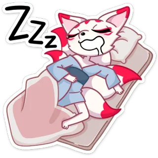 😴 ZZZ ngủ, động vật, hoạt hình, dễ thương, zzz, buồn ngủ, giường whatsapp sticker