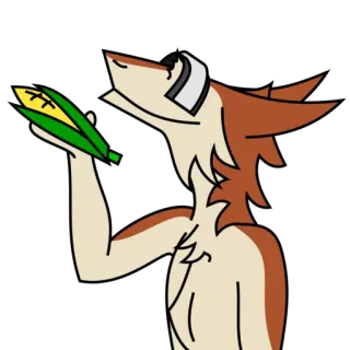 Sunset the Sergal telegram stickers